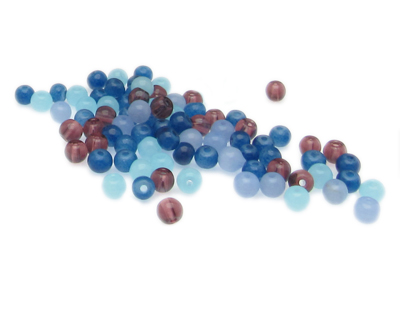 Approx. 1oz. Teeny Tiny Blues Glass Bead Designer Mix