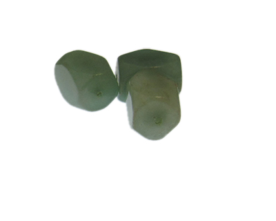 (image for) 18 x 14mm Green Aventurine Gemstone Bead, 3 beads