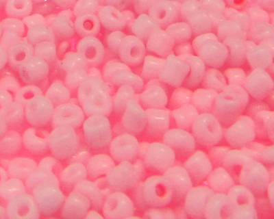 (image for) 11/0 Baby Pink Opaque Glass Seed Beads, 1oz. bag - Click Image to Close