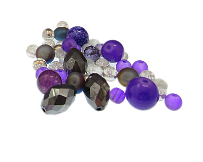 (image for) Approx. 1oz. Royal Family Designer Glass Bead Mix - Click Image to Close