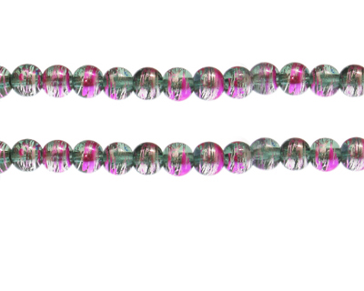 (image for) 8mm Meadow Abstract Glass Bead, approx. 35 beads - Click Image to Close