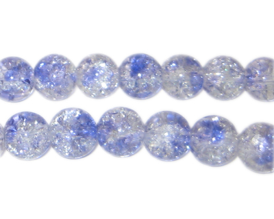 10mm Aster Crackle Spray Glass Bead, approx. 21 beads