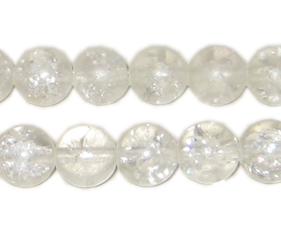 (image for) 10mm Crystal Crackle Bead, 8" string, approx. 21 beads - Click Image to Close