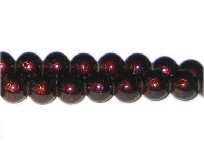 (image for) 10mm Drizzled Copper Bead, approx. 17 beads