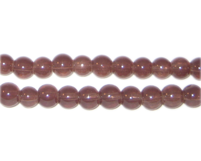 (image for) 6mm Brown Jade-Style Glass Bead, approx. 77 beads