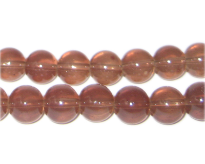 (image for) 10mm Cocoa Jade-Style Glass Bead, approx. 21 beads