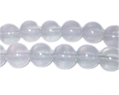 (image for) 12mm Lavendar Jade-Style Glass Bead, approx. 18 beads
