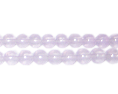 (image for) 8mm Lavendar Jade-Style Glass Bead, approx. 55 beads - Click Image to Close