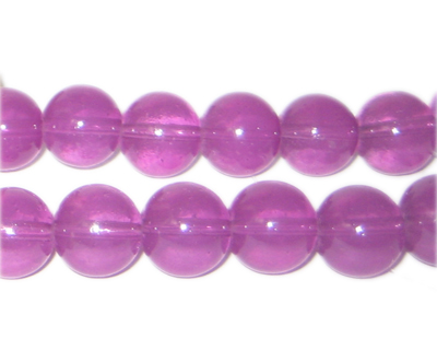 (image for) 12mm Crimson Jade-Style Glass Bead, approx. 18 beads