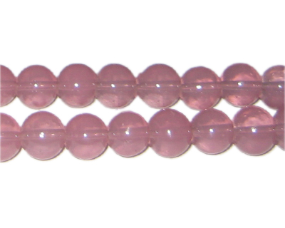 (image for) 10mm Mallow Jade-Style Glass Bead, approx. 21 beads