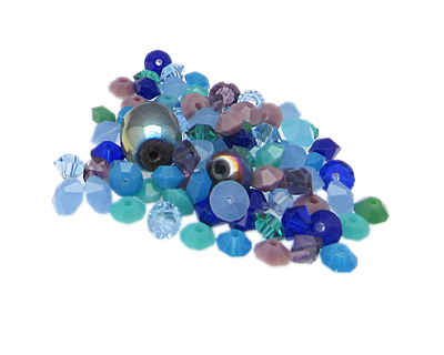 (image for) Approx. 1oz. Sunset Glass Bead Designer Mix - Click Image to Close