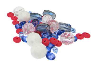 (image for) Approx. 1oz. USA Designer Glass Bead Mix - Click Image to Close