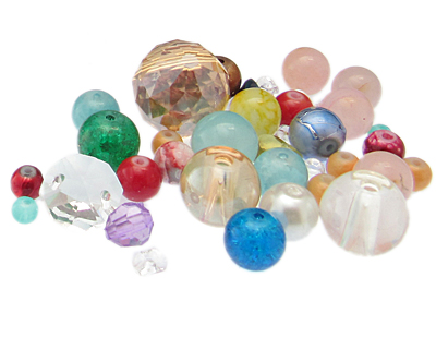 (image for) Approx. 2oz. Surprise Designer Glass Bead Mix - Click Image to Close