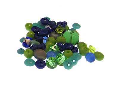 (image for) Approx. 1oz. Under the Sea Designer Glass Bead Mix - Click Image to Close