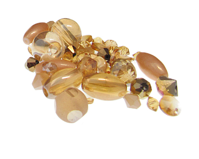 (image for) Approx. 1oz. Autumn Designer Glass Bead Mix - Click Image to Close