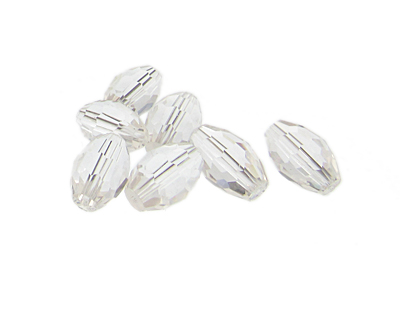 (image for) 14 x 10mm Crystal Faceted Glass Bicone Bead, 8 beads - Click Image to Close