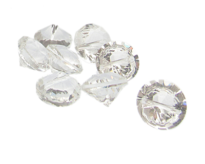 (image for) 16 x 12mm Crystal Faceted Diamond Glass Bead, 8 beads - Click Image to Close