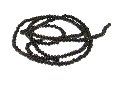 (image for) 2mm Charcoal AB Finish Glass Bead, 24" string - Click Image to Close