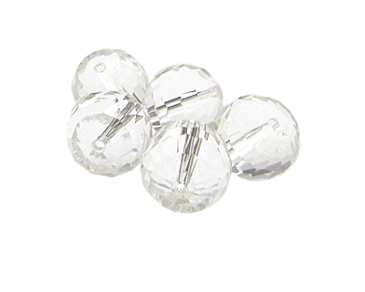 (image for) 16mm Crystal Faceted Glass Bead, 5 beads