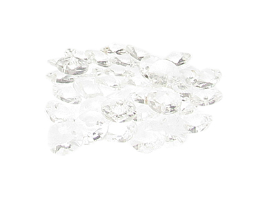 (image for) Approx. 1oz. 10x6mm Crystal Faceted Side-drill Glass Disc Beads