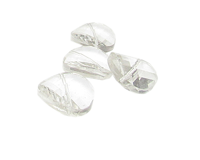 (image for) 22 x 8mm Crystal Faceted Glass Wavy Bead, 4 beads