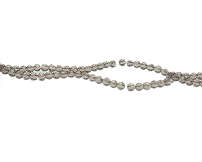 (image for) 4mm Silver Faceted Glass Bead, 16" string