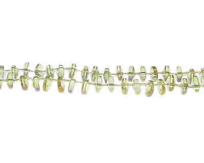 (image for) 8 x 4mm Cream Side-drill Glass Disc Bead, 28" string