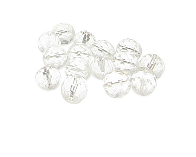 (image for) Approx. 1oz. 10mm Crystal Faceted Glass Beads