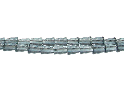 (image for) 10 x 8mm Midnight Blue Glass Tapered Barrel Bead, 32" string