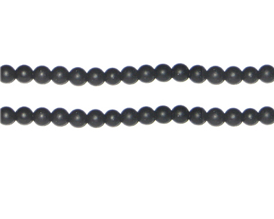 4mm Black Onyx Gemstone Bead, approx. 100 beads