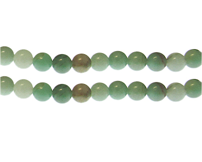 8mm Green Aventurine Gemstone Bead, approx. 23 beads