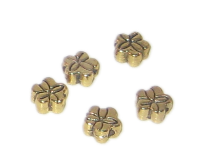 (image for) 6mm Gold Metal Spacer Bead, 15 beads