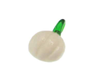 40 x 28mm White Pumpkin Glass Pendant 40 x 28mm White Pumpkin Glass Pendant