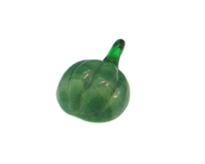 40 x 28mm Green Pumpkin Glass Pendant 40 x 28mm Green Pumpkin Glass Pendant