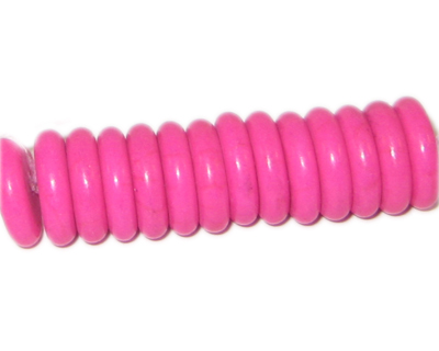 (image for) 14mm Fuchsia Heishi Beads - 14 beads
