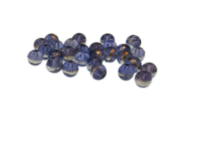 (image for) Approx. 1oz. x 6mm Lilac Glass Bead w/Silver Line