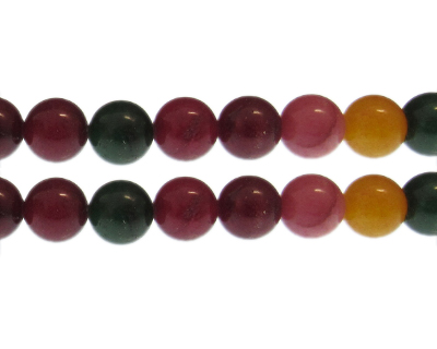 12mm Color Gemstone Bead, approx. 15 beads