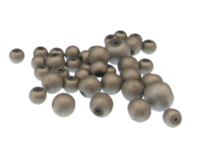 Approx. 1oz. x 6-10mm Silver Druzy-Style Glass Bead Mix