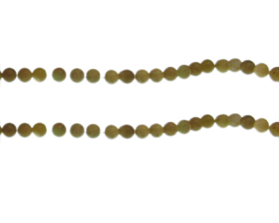 4mm Olivine Gemstone Bead, approx. 43 beads
