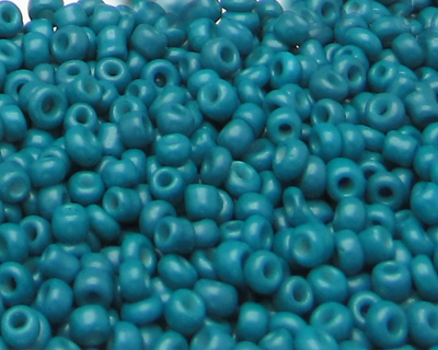 (image for) 11/0 Aqua Opaque Glass Seed Bead, 1oz. Bag - Click Image to Close