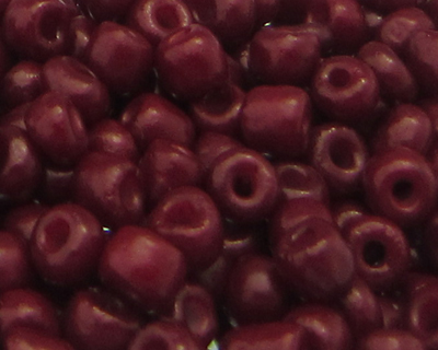 6/0 Brick Red Opaque Glass Seed Beads, 1oz. bag