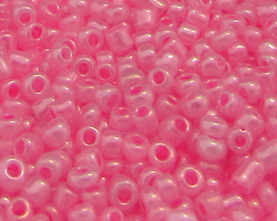 11/0 Soft Pink Ceylon Glass Seed Beads, 1oz. bag