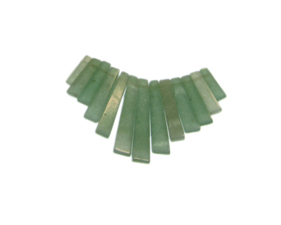 12 - 30mm Green Aventurine Gemstone Pendant, 13 pieces