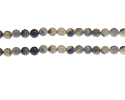 6mm Sodalite Gemstone Bead, approx. 30 beads