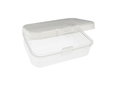 2.5 x 1.75" Plastic Box with Lid, height 0.75"