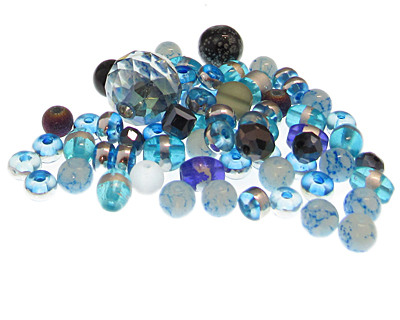 (image for) Approx. 1oz. Turquoise Delite Designer Bead Mix - Click Image to Close