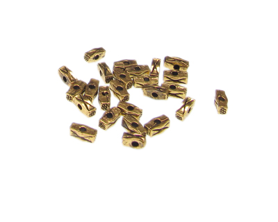 6 x 4mm Metal Gold Spacer Bead, approx. 25 beads