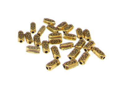 8 x 4mm Metal Gold Spacer Bead, approx. 25 beads