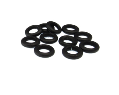 16mm Black Dyed Coconut Ring, 15 rings