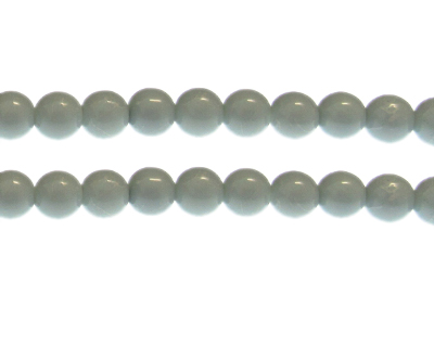 10mm Silver Sparkle Abstract Glass Bead, approx. 17 beads